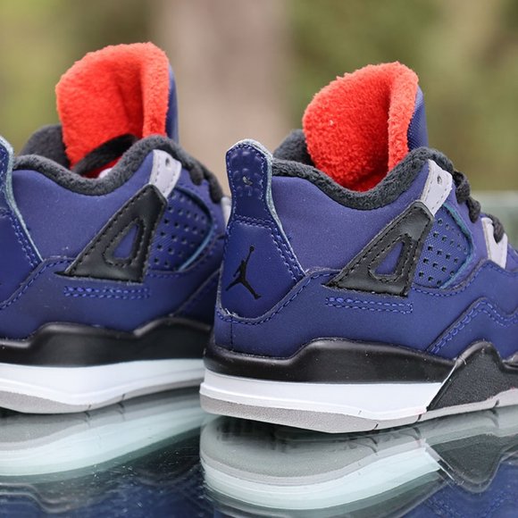 Nike Air Jordan 4 Retro Winter TD Loyal Blue Size 4C - Picture 9 of 13